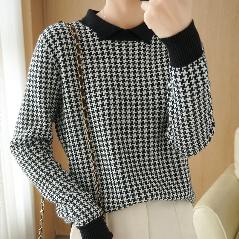 女2021年新款宽松长袖毛衣针织衫