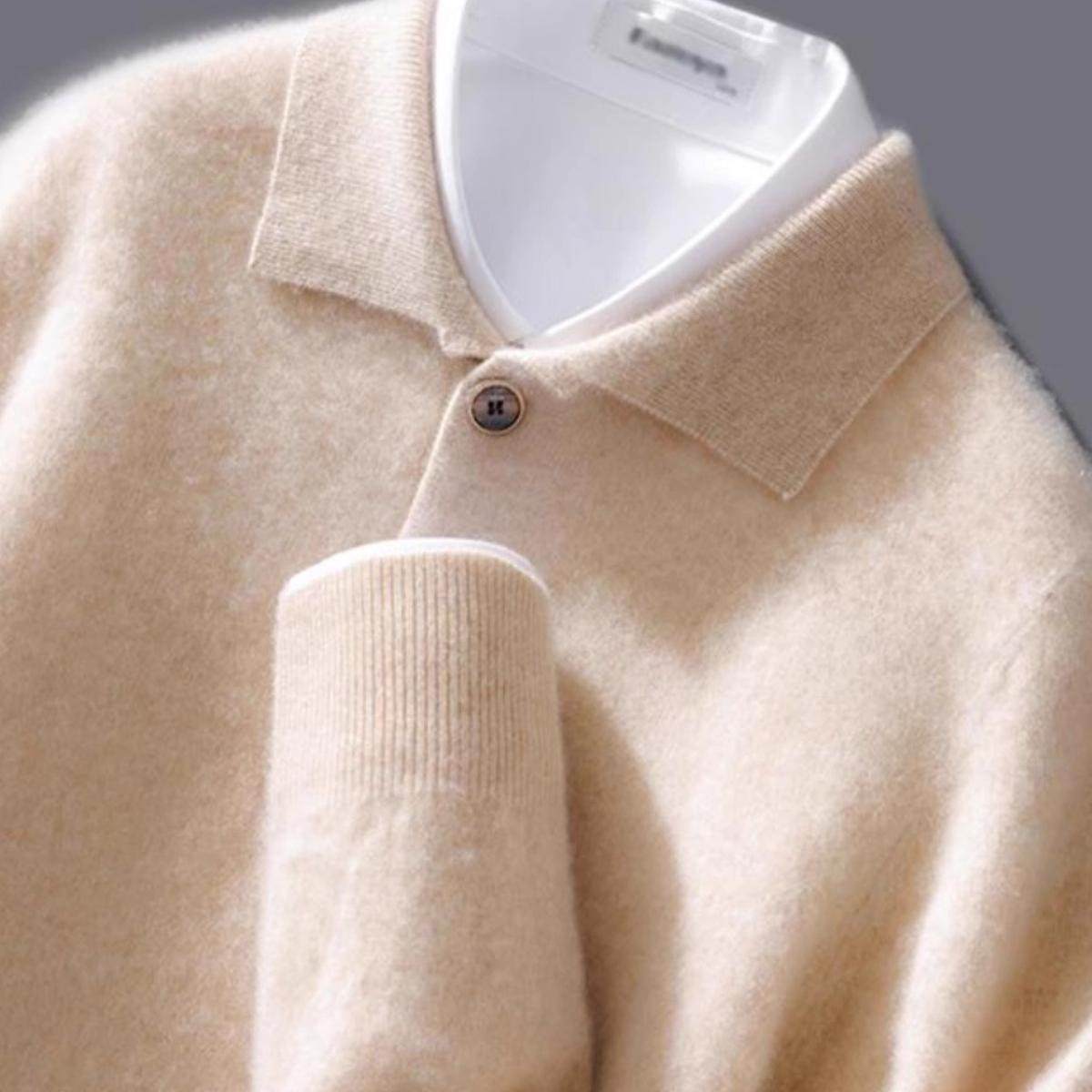 2025春季羊毛衫POLO领长袖纯色男士毛衣宽松翻领羊绒针织打底套衫,男装,针织衫/毛衣,淘宝优惠券,粉丝福利购,淘宝优惠卷