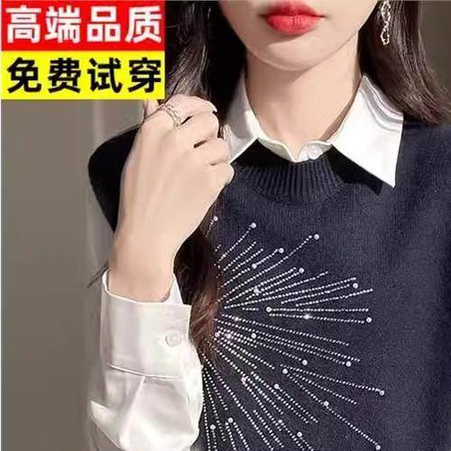 2025冬季圆领羊绒针织加厚马甲背心女气质宽松短款羊毛打底衫上衣