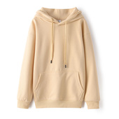 新款 连帽卫衣男女同款 纯色华棉重磅宽松2025秋季 设计感上衣慵懒风
