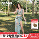 海边拍照好看 亦美珊分体四件套泳衣女2024新款 比基尼性感高级长款