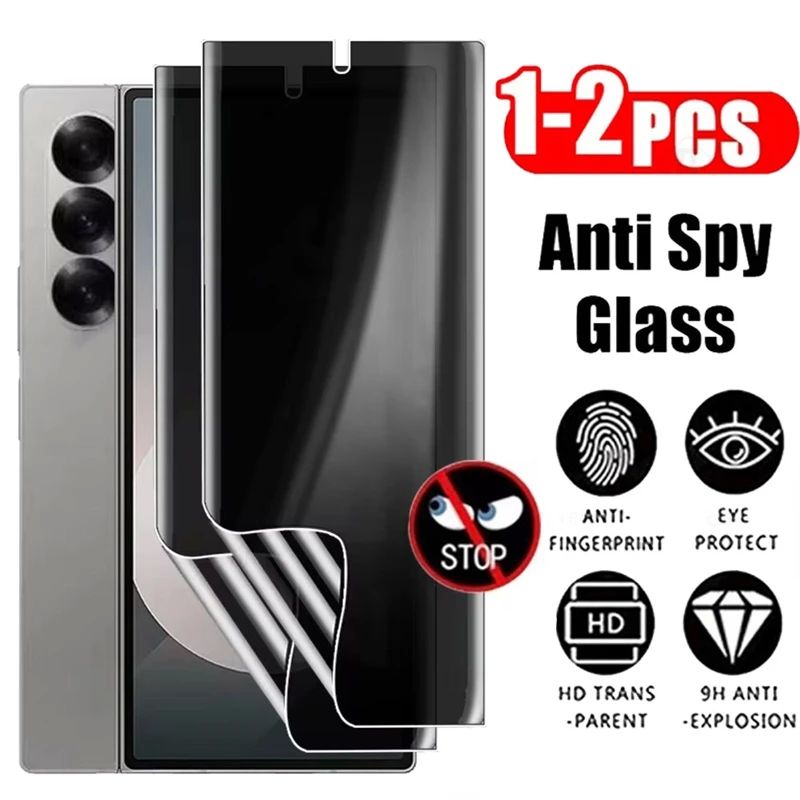 2PCS Privacy Hydrogel Film For Samsung Galaxy Z Fold 6 Fold