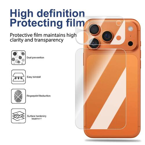 6in1 Camera+Back PET Glass Protective Film For iPhone 17 Pro