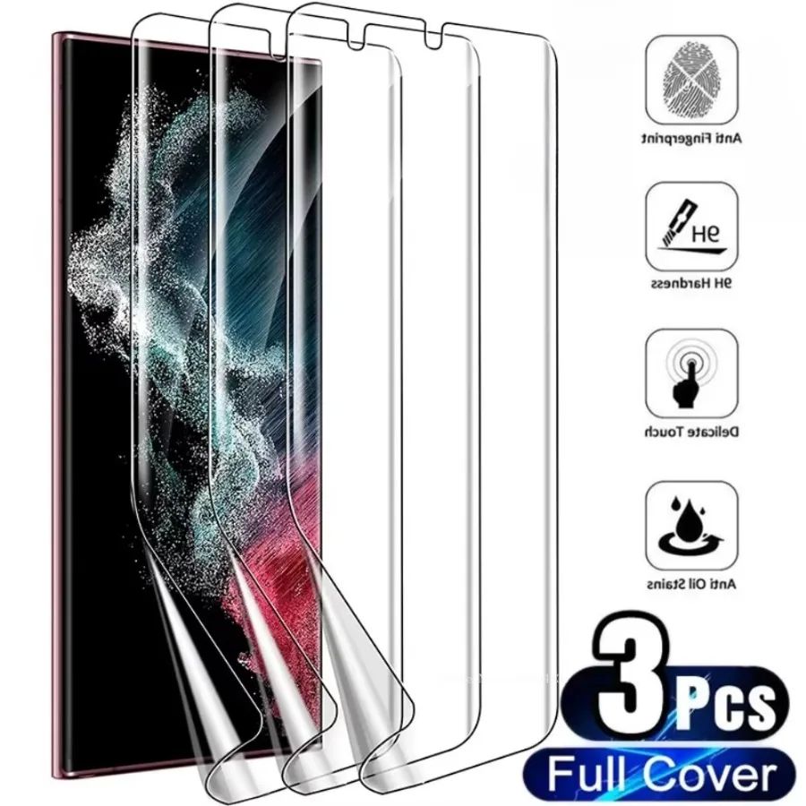 3Pcs Hydrogel Soft Film For Samsung Galaxy S23 S24 S21 S22 U