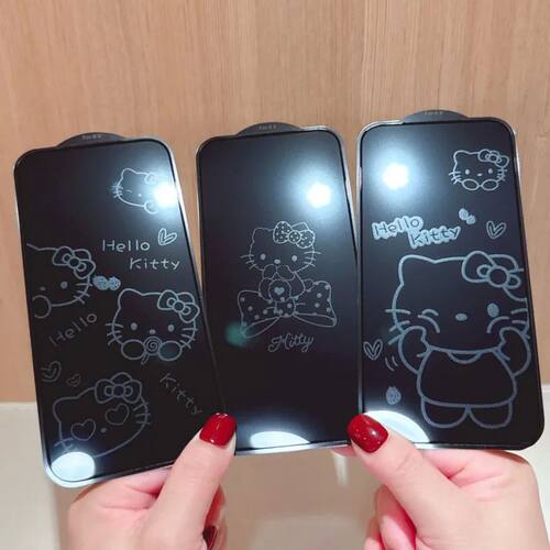 Sanrio Hello Kitty Full Cover Screen Protector For iPhone 17