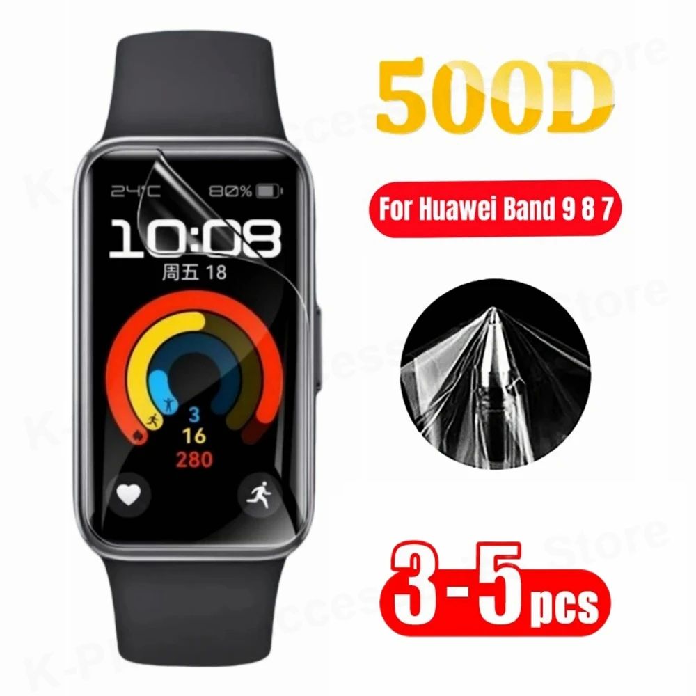 Protective Hydrogel Film For Huawei Band 9 8 7 Soft HD Film