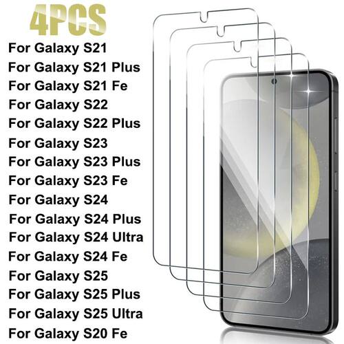 4PCS Protective Glass on for Samsung Galaxy S25 S24 Ultra S2