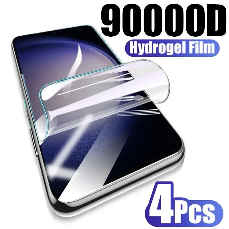 4Pcs Full Coverage Hydrogel Film For Samsung Galaxy S22 S21