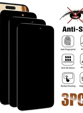 Anti-Spy Tempered Glass for iPhone 11 12 13 14 15 16 Pro Max