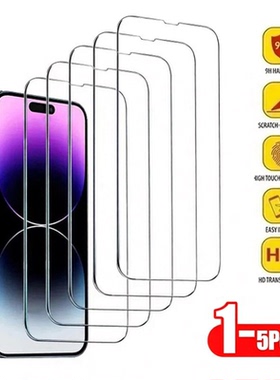 1-5PCS Full Cover Protective Glass For IPhone 15 11 X  XS 17 Air 16e Privacy Screen Protector iPhone