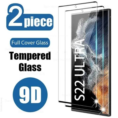 2Pcs 9D Full Cover Tempered Glass for Samsung Galaxy S24 S23