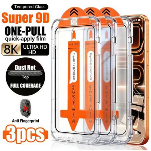 3PCS Easy Installation Tempered Glass For iPhone 18 Pro Max