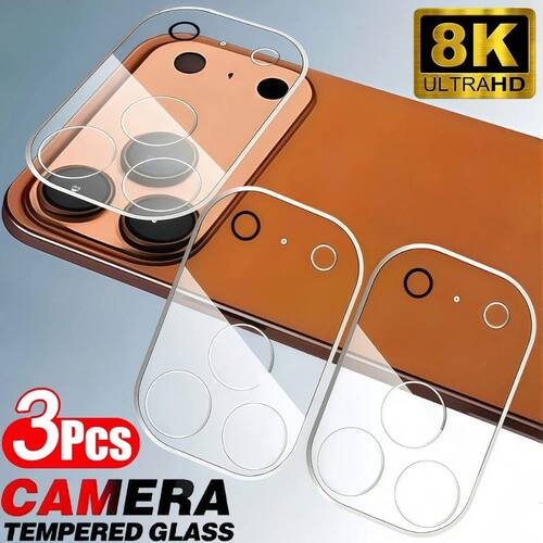3Pcs Ultra Clear Camera Lens Protectors for iPhone 17 16 15