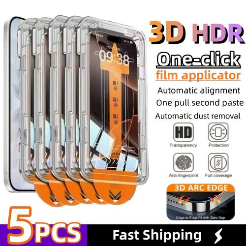 5PCS Easy Install High Definition Screen Protector For iPhon