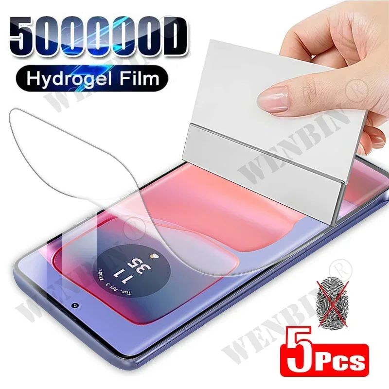 5 Pcs Hydrogel Film For Moto Motorola Edge 50 40 Pro Neo G S