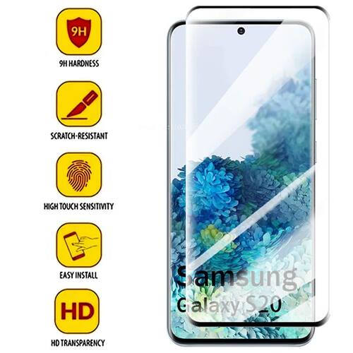 For Samsung Galaxy S20 Plus Screen Protector Curved Tempered Glass Full Cover 9D HD Flim Phone
