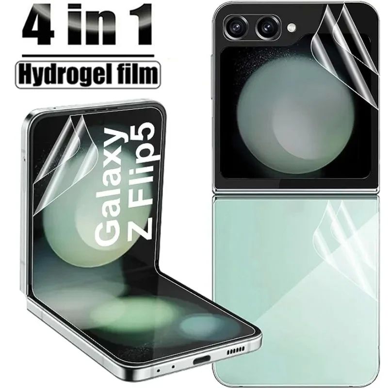 4in1 Hydrogel Film For Samsung Galaxy Z Flip 5 Front Back Sc
