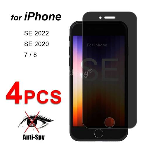Privacy Screen Glass For iPhone SE 2022 Glass Anti-Spy Prote