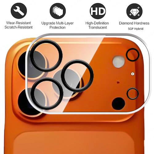 4-1PCS 3D Camera Lens Protection Glass For iPhone 17 Pro Max