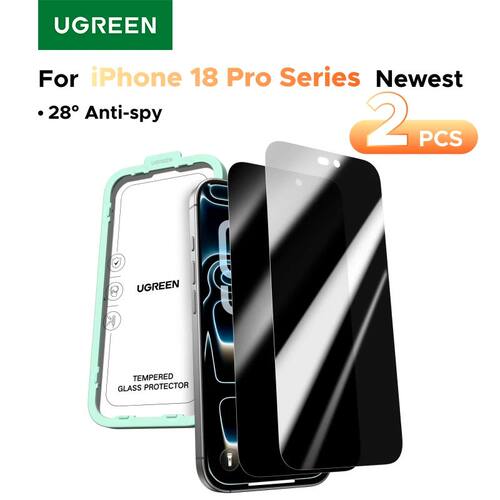 UGREEN 2PCS Privacy Screen Protector For iPhone 18 17 Pro Ma