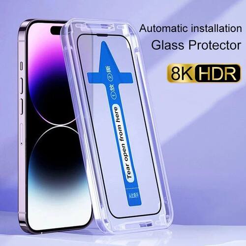 Tempered Glass For iPhone 11 12 13 14 15 16e 16 Pro Max 17 A