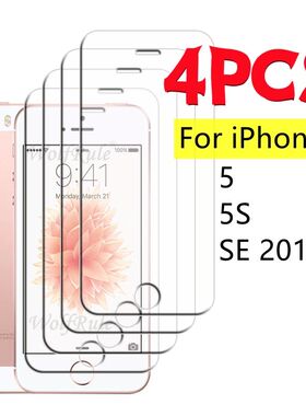 1/2/3/4Pcs For iPhone 5 Glass Apple iPhone 5 5S SE 2016 Temp