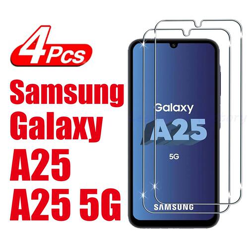 2/4Pcs 10D Tempered Glass For Samsung Galaxy A25 A25 5G Scre