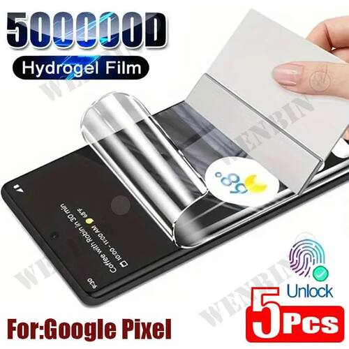 5Pcs Hydrogel Film For Google Pixel 10 9 8 7 6 Pro XL Full C