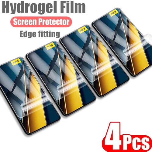 4Pcs Hydrogel Film For Xiaomi Poco F6 X6 Pro 5G X6 Neo Scree