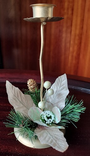 外单样品 孤品 圣诞金色烛台