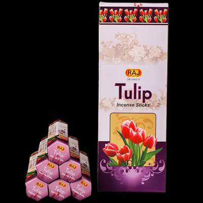 RAJ印度香 郁金香Tulip竹签香线香薰室内香清香型花香味持久