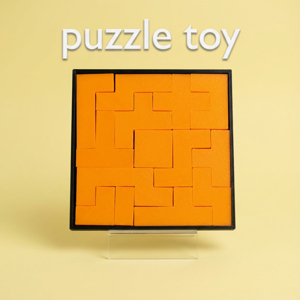 Puzzle拼图迷你款几何方形拼图高难度益智解谜玩具休闲娱乐桌游