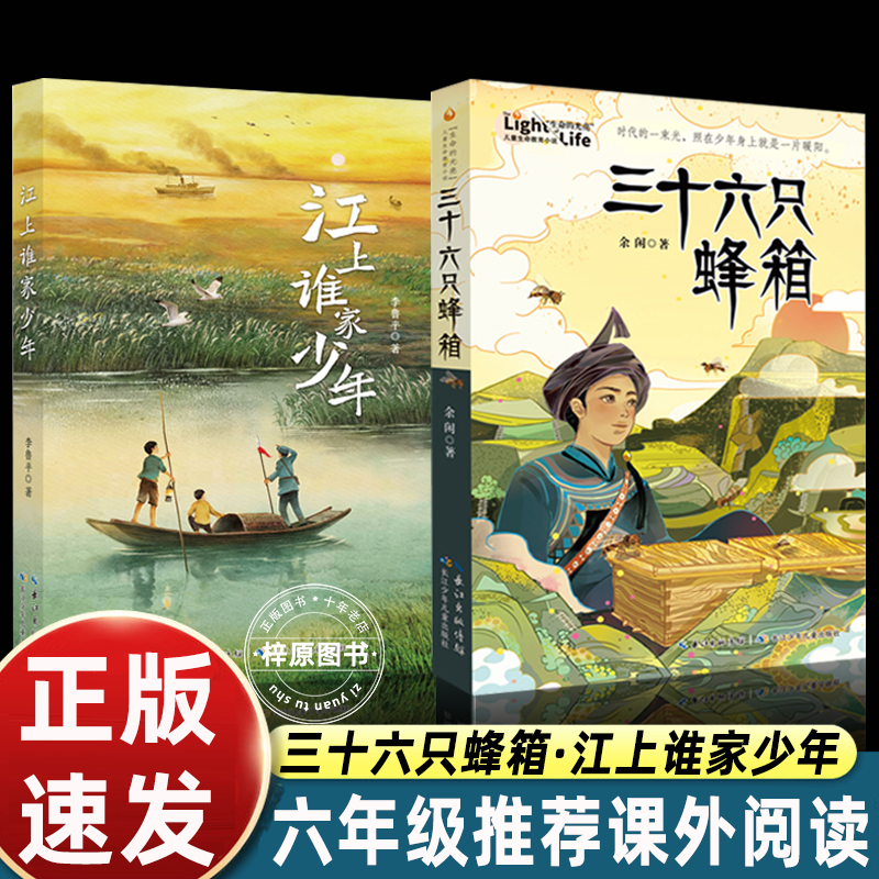 正版全2册 江上谁家少年+三十六只蜂箱 李鲁平 江上少年守护家园的故事 以抗战时期的江汉平原为背景书写困境中的坚持与勇敢