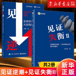 【套装2册】新华正版包邮 见证逆潮:全球资产逻辑大变局的思考+见证失衡Ⅱ:双顺差的结束、人民币国际化和美元武器化 付鹏余永定著