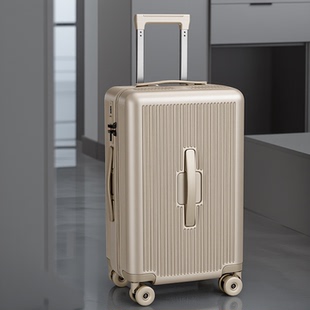 加厚双层拉链行李箱拉杆双封闭内衬20寸登机24杯架大容量结实2628