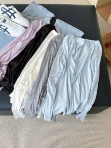 2026新款高端感减龄洋气灰色开衫女宽松休闲长袖莱赛尔防晒上衣
