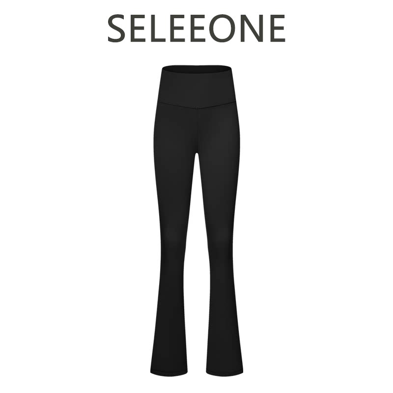 【全球购&mdash;深圳发货】巨显瘦翘臀微喇瑜伽裤高弹运动休闲裤1509