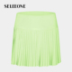 seleeone同款 百褶网球裙双层防走光运动短裙383