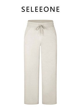 SELEEONE同款宽松运动卫裤阔腿裤修身腿形显腿长百搭休闲裤134