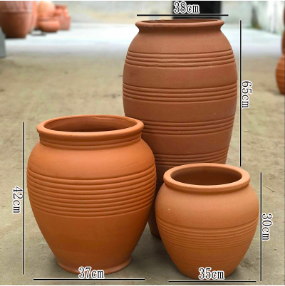 庭院园林风景观破损包赔红陶花盆