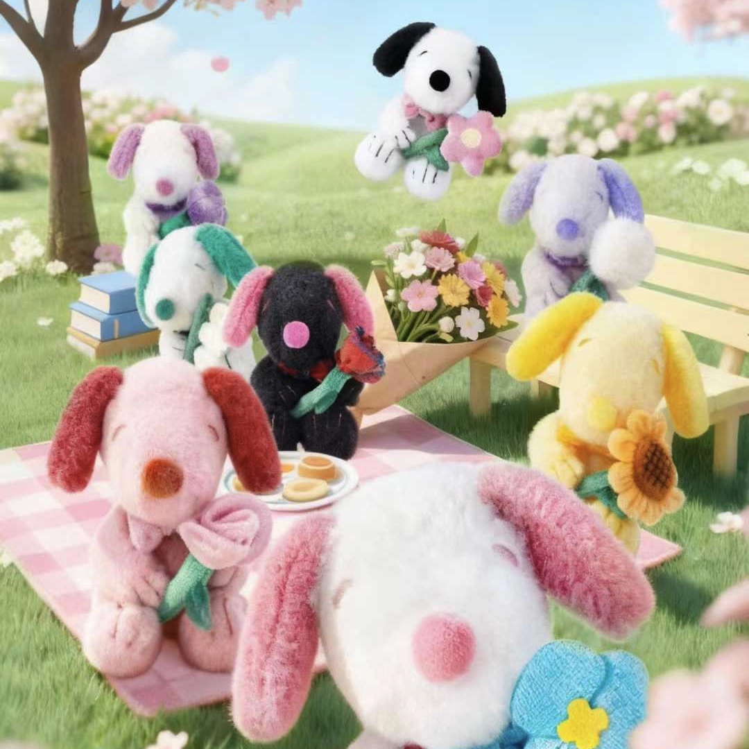 史努比花礼系列毛绒挂件盲盒