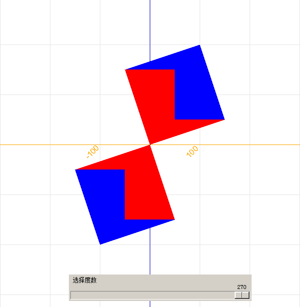 python创意交互动画_十字架变正方形by李兴球