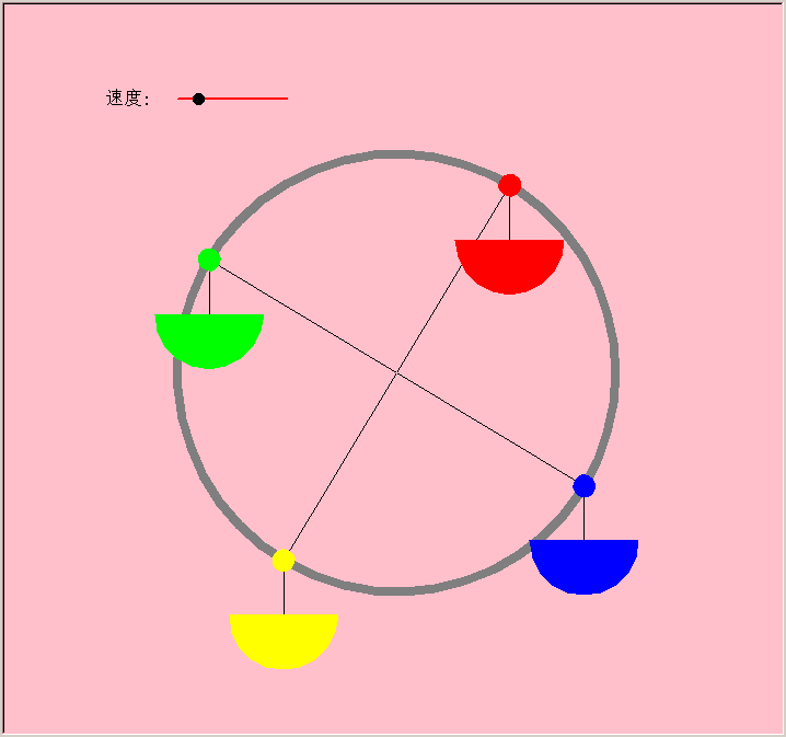 python原创作品_摩天轮的交互