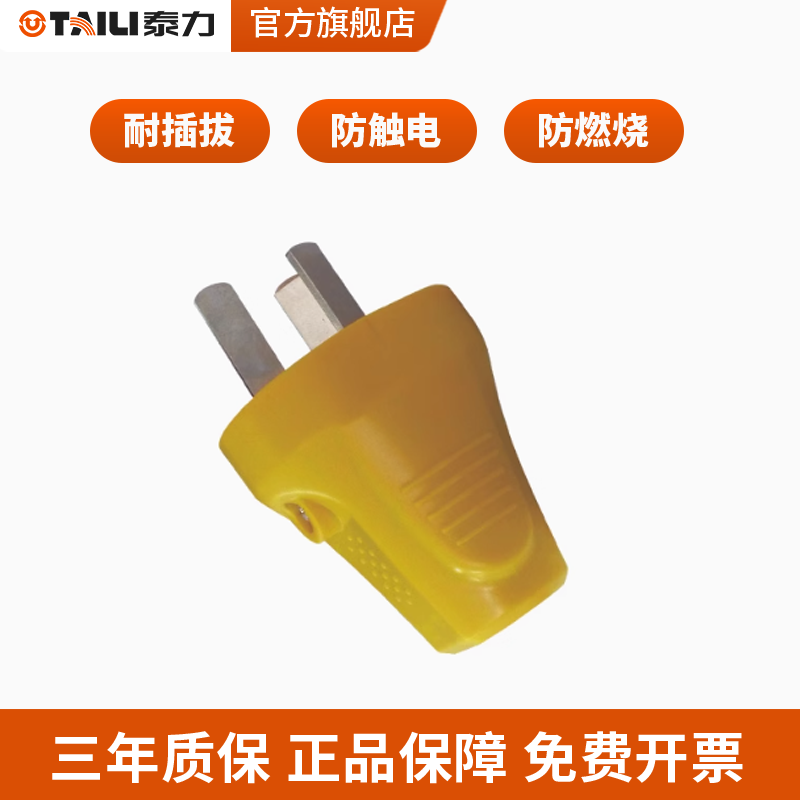 家用电源插头泰力三脚二脚插头