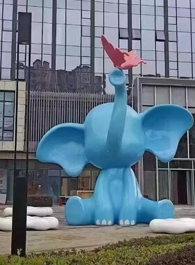 玻璃钢卡通雕塑定制户外人物动物公仔吉祥物商场商业街美陈摆件