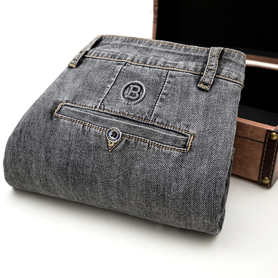 直筒宽松水洗百搭男士牛仔裤