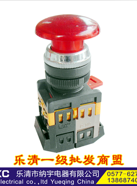 按钮开关AEA-22＆25马可蘑菇头按钮开关大头启动按钮开关一开一闭