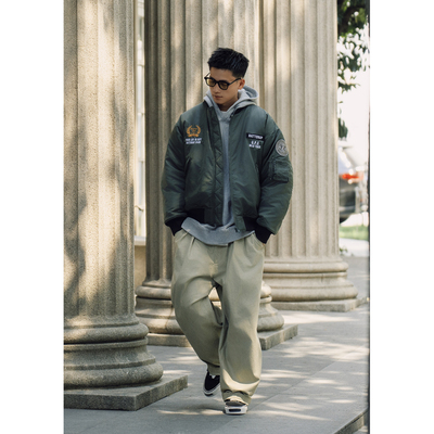 Batterup日系复古宽松棉衣