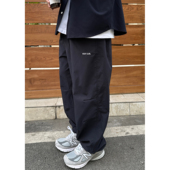 休闲长裤 Batterup春夏裤 子日系百搭纯色藏青色速干户外训练裤 男潮