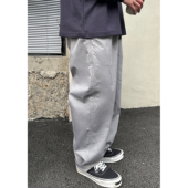 工装 裤 子日系竹节纹理水洗宽松锥形休闲裤 Batterup25春夏新款 男款